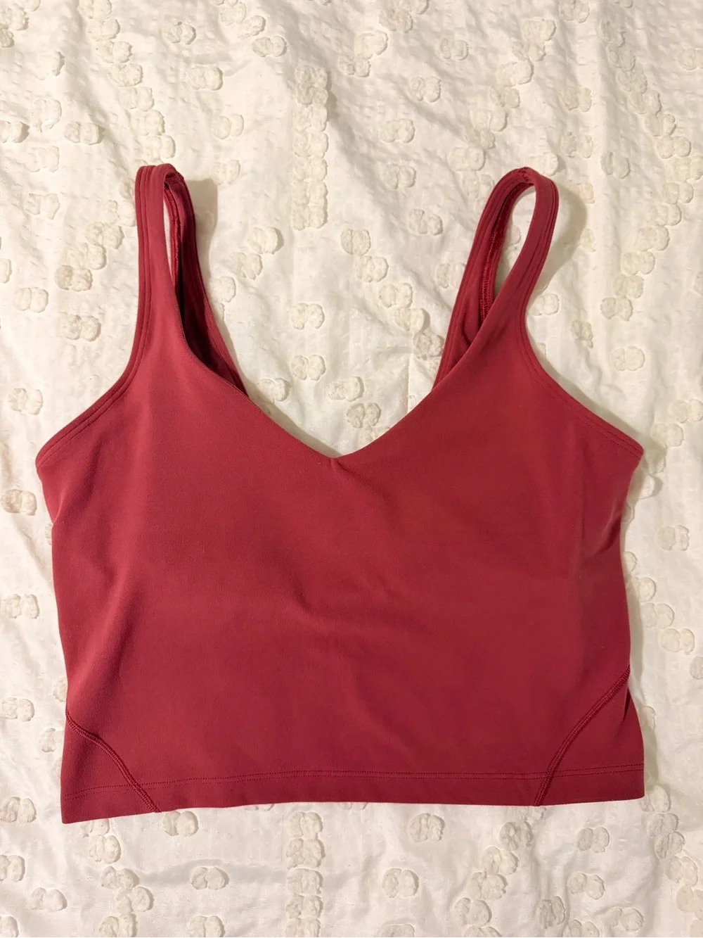 Lululemon Align Tank Crop Persian Red size 6